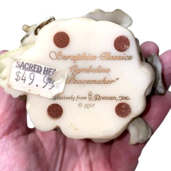 Vintage Seraphim Classics Cymbeline Peacemaker Angel With Harp 1993 67091 - Picture 2 of 5